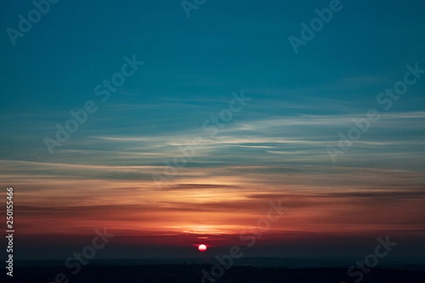 Obraz sunset over Manchester