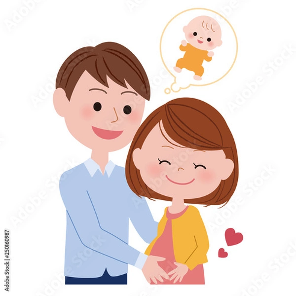 Obraz 妊娠を喜ぶ夫婦