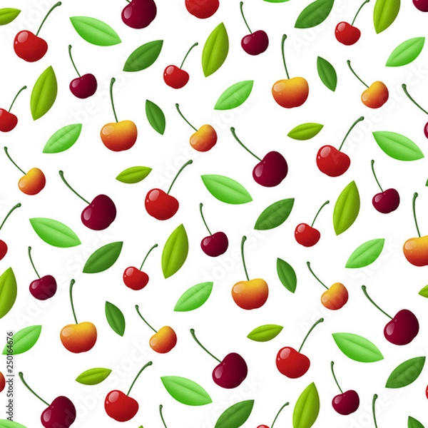 Obraz Cherry seamless pattern