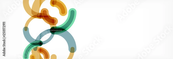 Fototapeta Linear design circle background