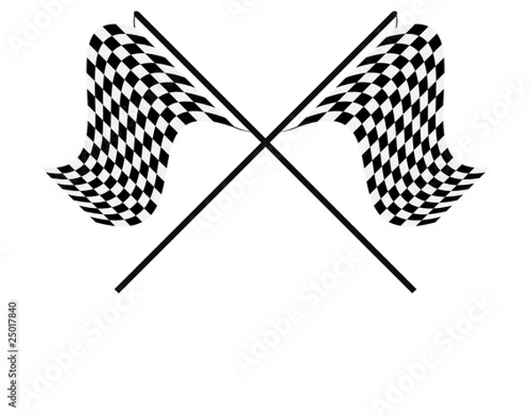 Obraz Zielflaggen Kreuz