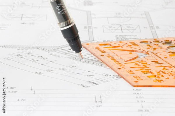 Obraz Planung eines Hauses