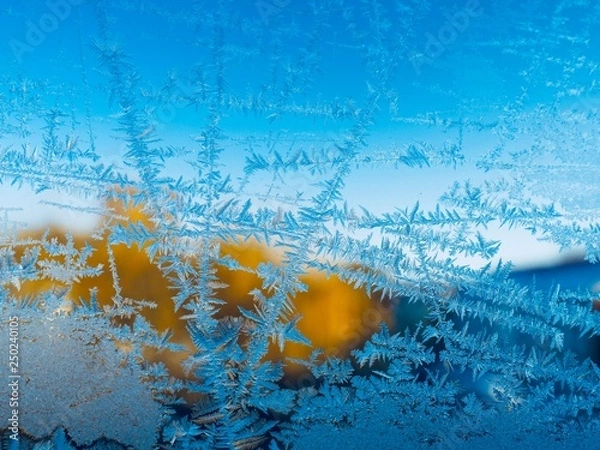 Obraz eiskalt Eiskristalle Winter Isolation