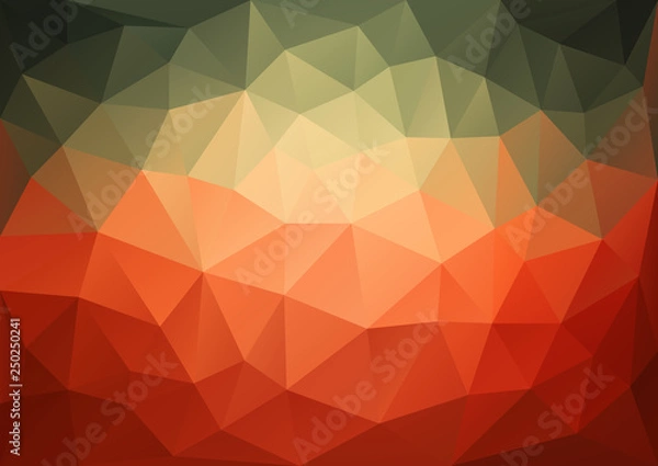 Fototapeta Red Green Pattern geometric