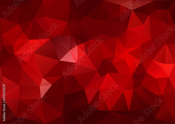 Fototapeta Red Geometric Pattern