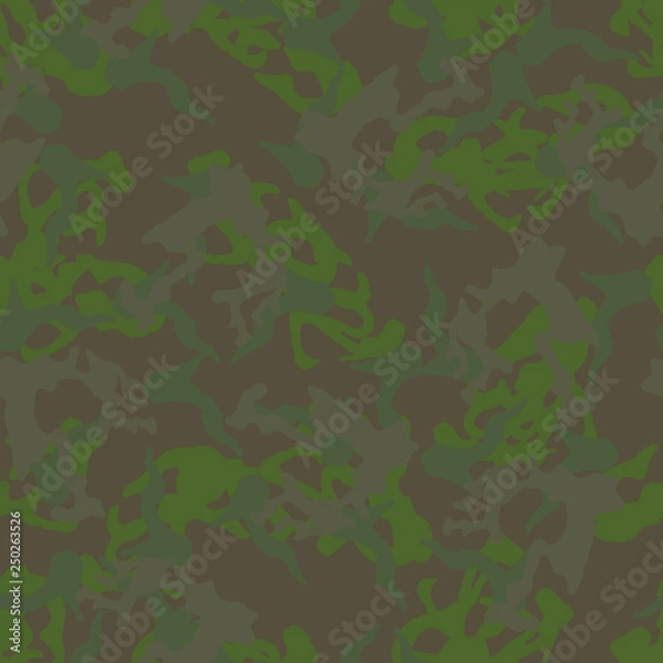 Fototapeta Forest camouflage of various shades of green and brown colors