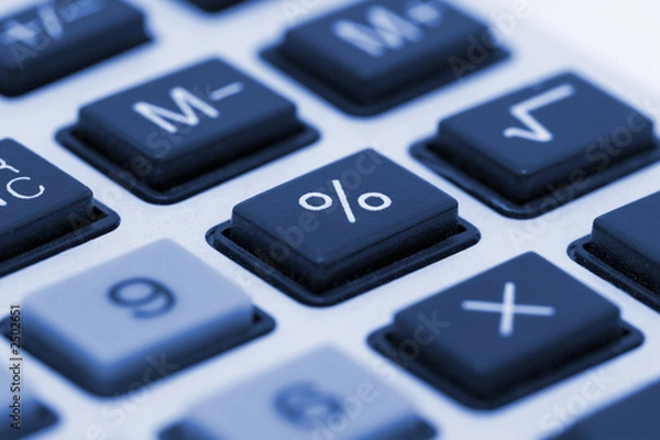 Obraz calculator close up