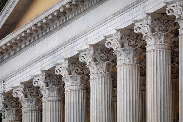 Obraz Stone column ancient classic architecture detail