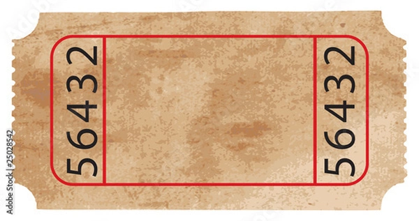 Obraz Bilet wektor