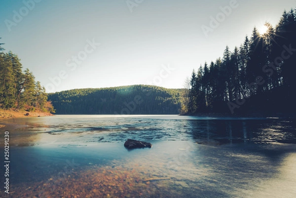 Obraz Ohratalsperre Langzeitbelichtung