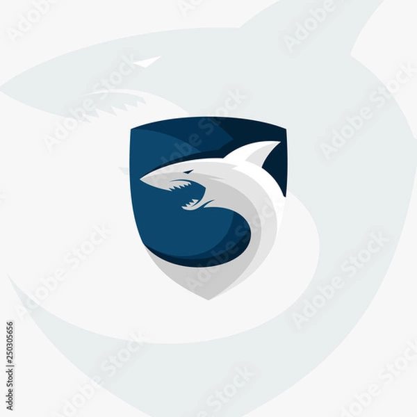 Obraz animal logos with a combination of shields, a modern logo
