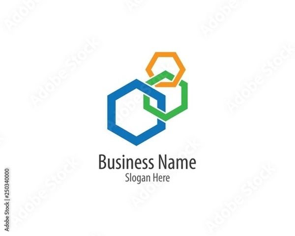 Obraz Corporate logo template vector icon illustration design