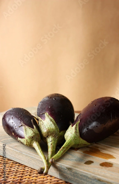 Obraz Fresh Baby Eggplants