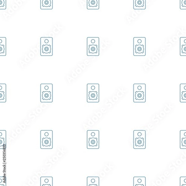 Fototapeta loudspeaker icon pattern seamless white background