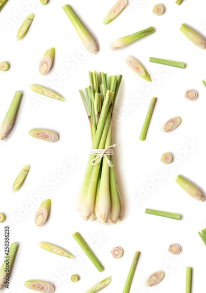 Obraz lemongrass tied with rope