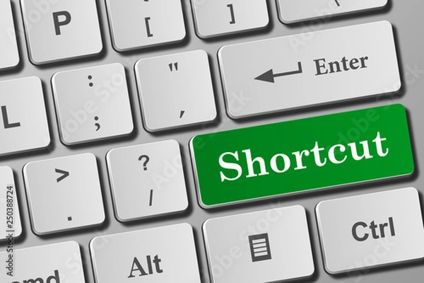 Obraz Shortcut button on keyboard