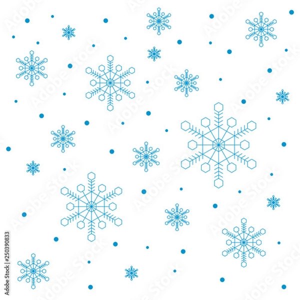 Obraz Christmas and new year seamless vector texture