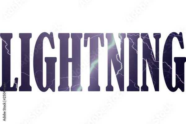 Obraz Lightning Text