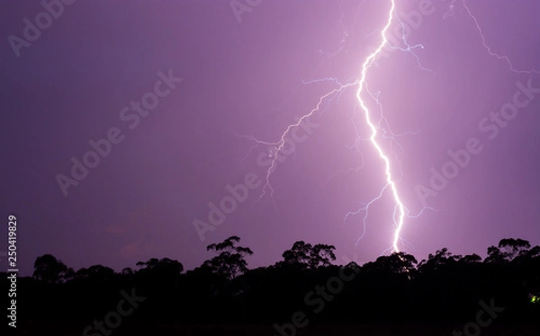 Obraz Closue up lightning