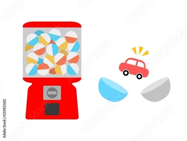 Obraz カプセルトイのミニカー