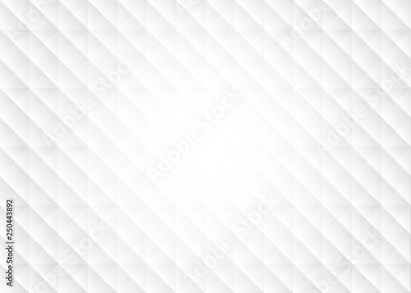 Fototapeta Abstract grey texture geometric. White and gray color technology modern futuristic background, vector illustration