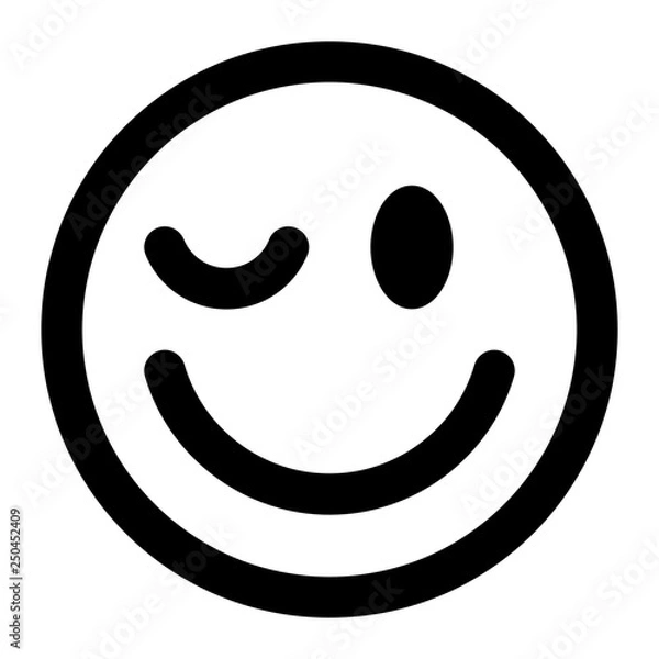 Obraz Winky face emoji