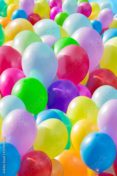 Obraz viele bunte Luftballons