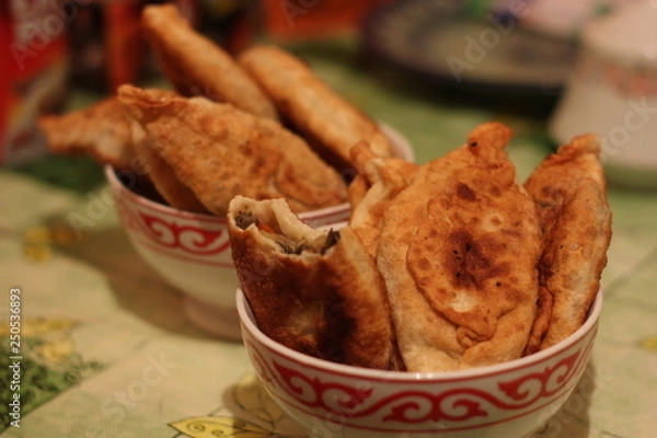 Obraz pies with mushrooms