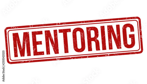 Fototapeta Mentoring sign or stamp
