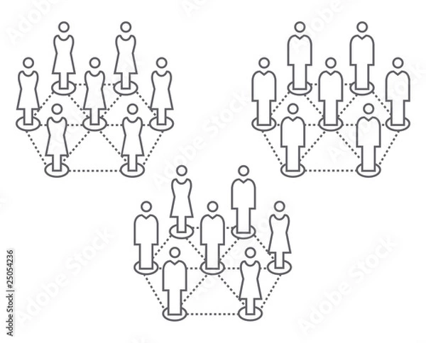 Obraz Icon Set Netzwerk