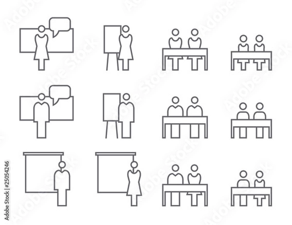 Obraz Icon Set Schule