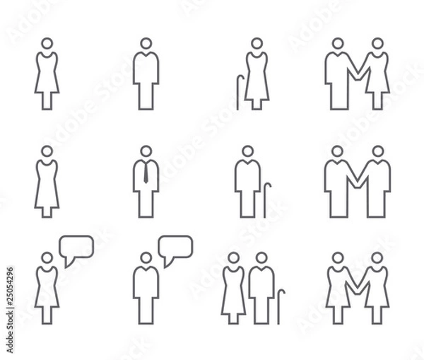 Fototapeta Icon Set Basics