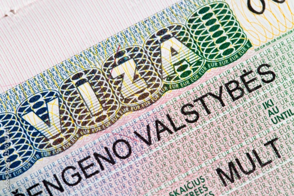 Fototapeta Lithuanian visa