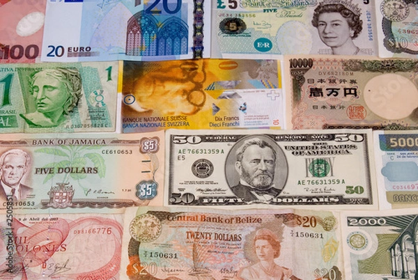 Obraz assorted currencies