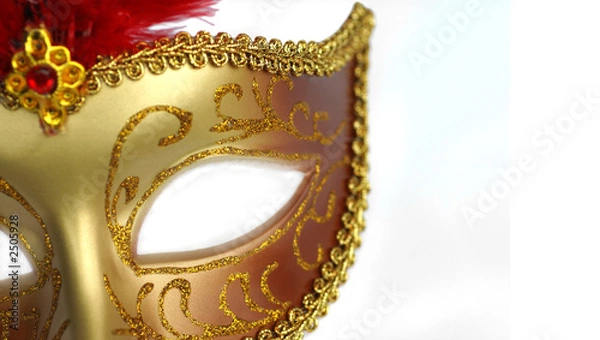 Obraz golden party mask
