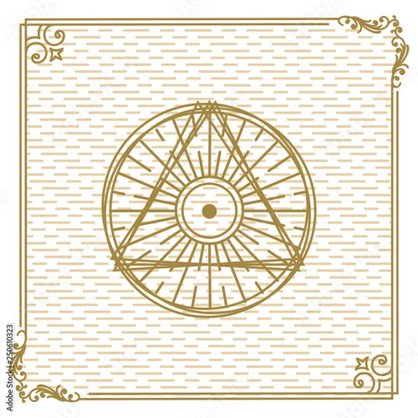 Obraz vintage ornament background, Logo is ideal for Elite brands, classy invitations, weddings, formal proposals