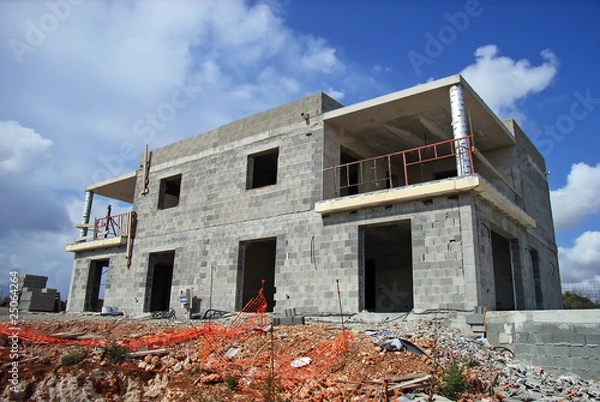 Fototapeta Building a house