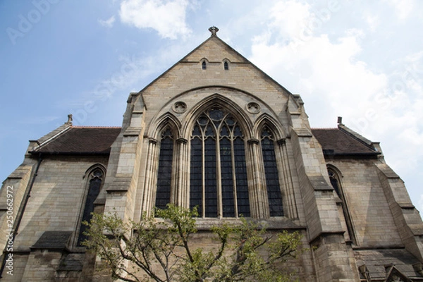 Obraz Large church window seen from outside