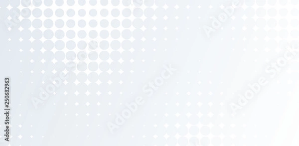 Fototapeta Light grey vector background with spots. Abstract halftone design with dots for poster, banner or websites. Vector.