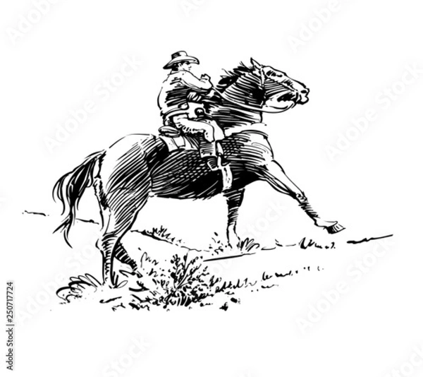 Obraz Riding Horseback