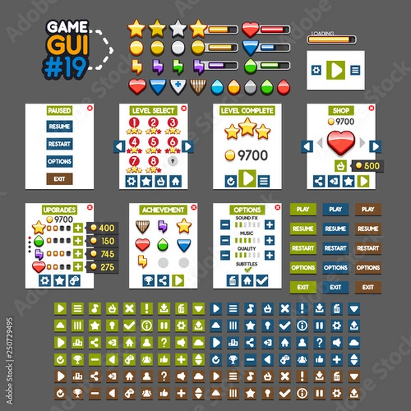 Fototapeta GUI gry nr 19
