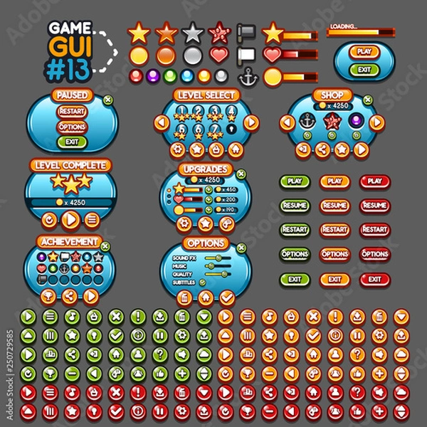 Fototapeta Game GUI #13