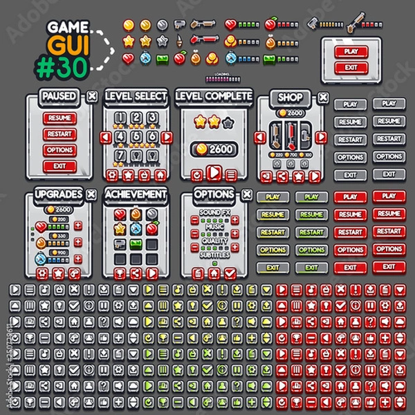 Fototapeta Game GUI #30