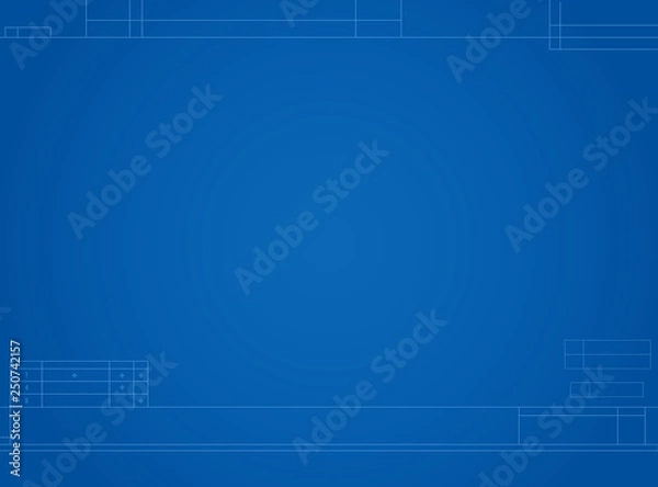 Fototapeta vector background of blueprint