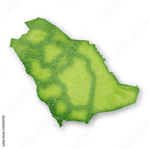 Fototapeta サウジアラビア　地図　フレーム　アイコン