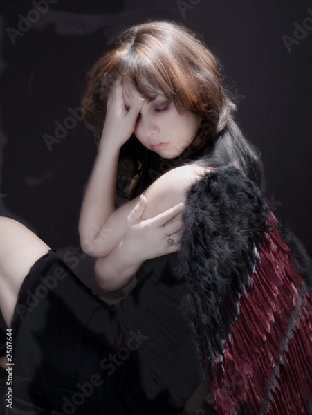 Fototapeta dark angel anguish