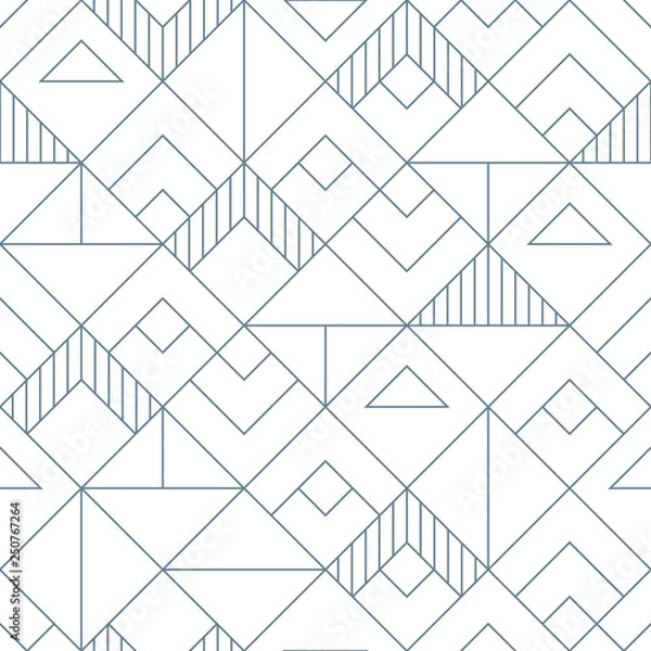 Obraz Geometric squares seamless pattern