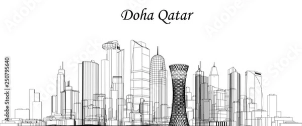 Obraz Vector Doha, Qatar