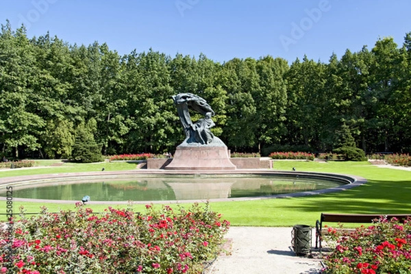 Obraz Monument of famous composer Frederic Chopin.
