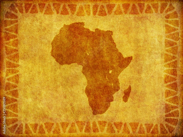 Obraz African Continent Grunge Background